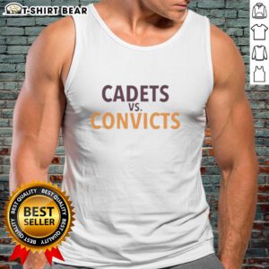 Official Cadets vs Convicts Tank Top featuring bold graphics and a sporty design for fans of the classic rivalry.