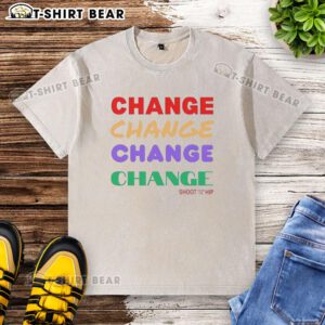 Official Change Repeat washed t-shirt in vibrant colors, perfect for casual wear and stylish everyday outfits.