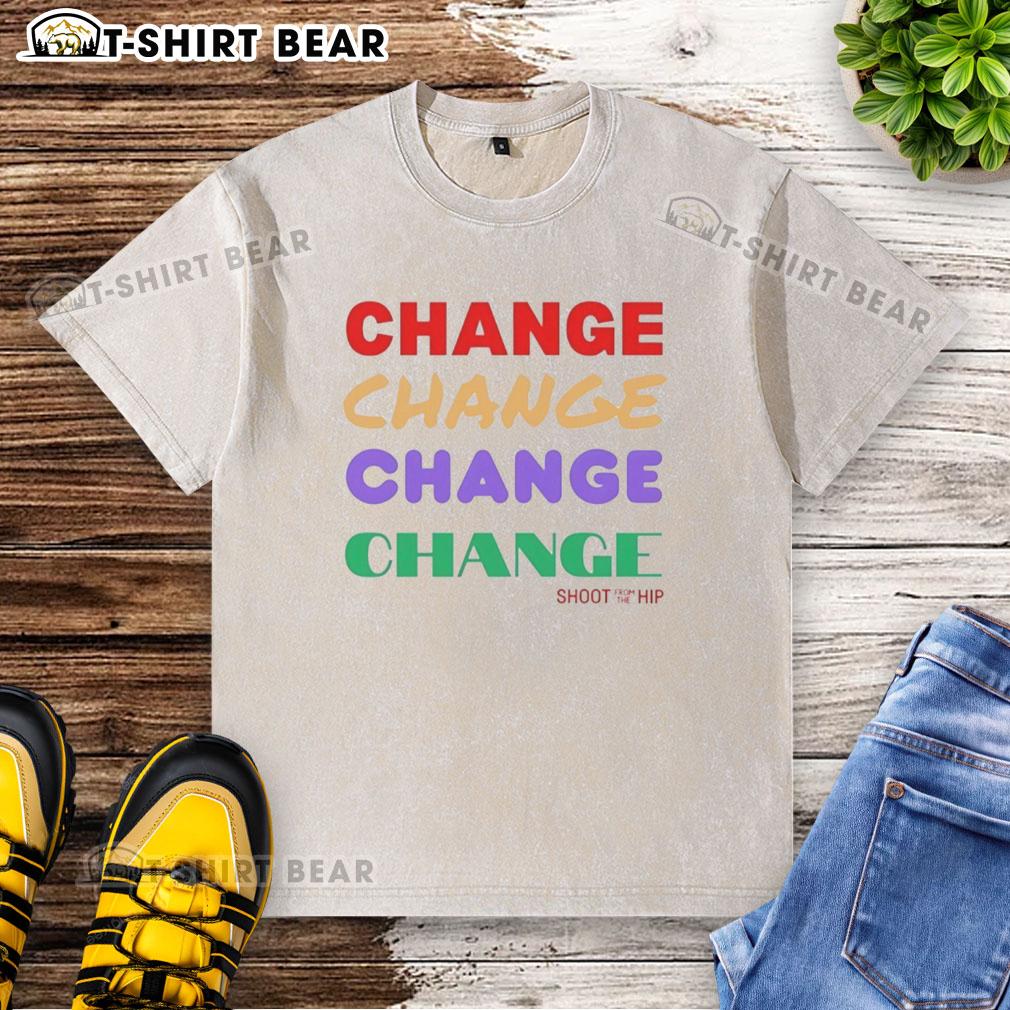 Official Change Repeat washed t-shirt in vibrant colors, perfect for casual wear and stylish everyday outfits.