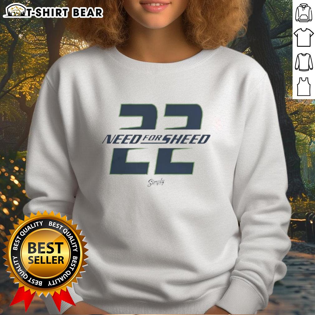 Official Need For Sheed 22 Graphic Sweatshirt featuring bold design and comfortable fit, perfect for fans.