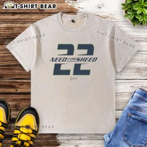 Alt Text: Official Need for Sheed 22 Graphic Washed T-Shirt featuring a bold design, perfect for casual streetwear style.