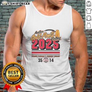 Official Ohio State Buckeyes 2025 Another Gold Pants Tank Top featuring team colors and logo, perfect for game day.