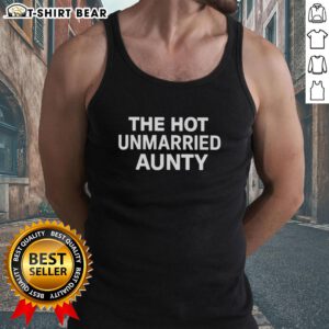 Stylish Official The Hot Unmarried Aunty Tank Top displayed on a mannequin, perfect for casual summer wear.