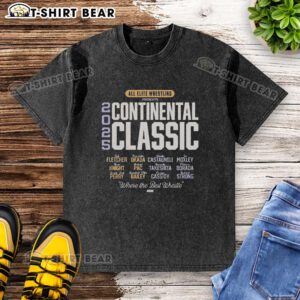 Original All Elite Wrestling AEW Continental Classic 2025 'Where The Best Wrestle' graphic T-shirt design.