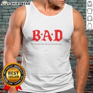Trendy tank top featuring 'Original Bad No' design, perfect for casual wear and music lovers. Shop now!