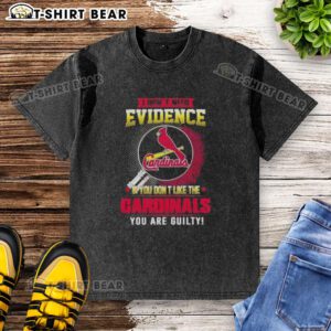 Original I Don't Need Evidence St. Louis Cardinals washed t-shirt, perfect for fans who love to showcase their team spirit.