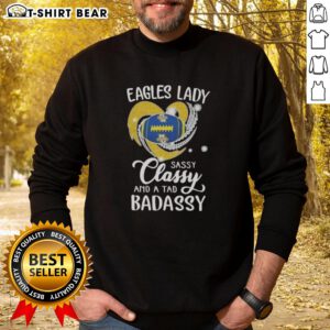 Original Marquette Golden Eagles Lady Sassy Classy and a Tad Badassy sweatshirt featuring a diamond heart design.