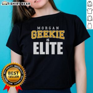 Original Morgan Geekie Elite Short Shift Ladies Tee featuring stylish design and comfortable fit for fans.