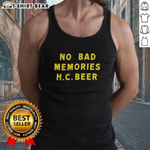 Original No Bad Memories HC Beer Letter Tank Top in vibrant colors, perfect for summer casual wear and beer lovers.