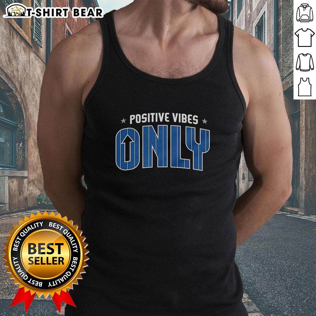 Original Orlando Magic Positive Vibes Only tank top featuring vibrant colors and stylish design for fans.