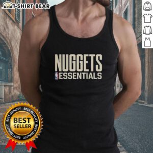 Premium Denver Nuggets Essentials NBA logo tank top, featuring vibrant colors and a stylish design for basketball fans.