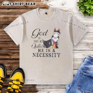 Premium Horse God T-shirt: A necessity for horse lovers, featuring a stylish washed design perfect for casual wear.
