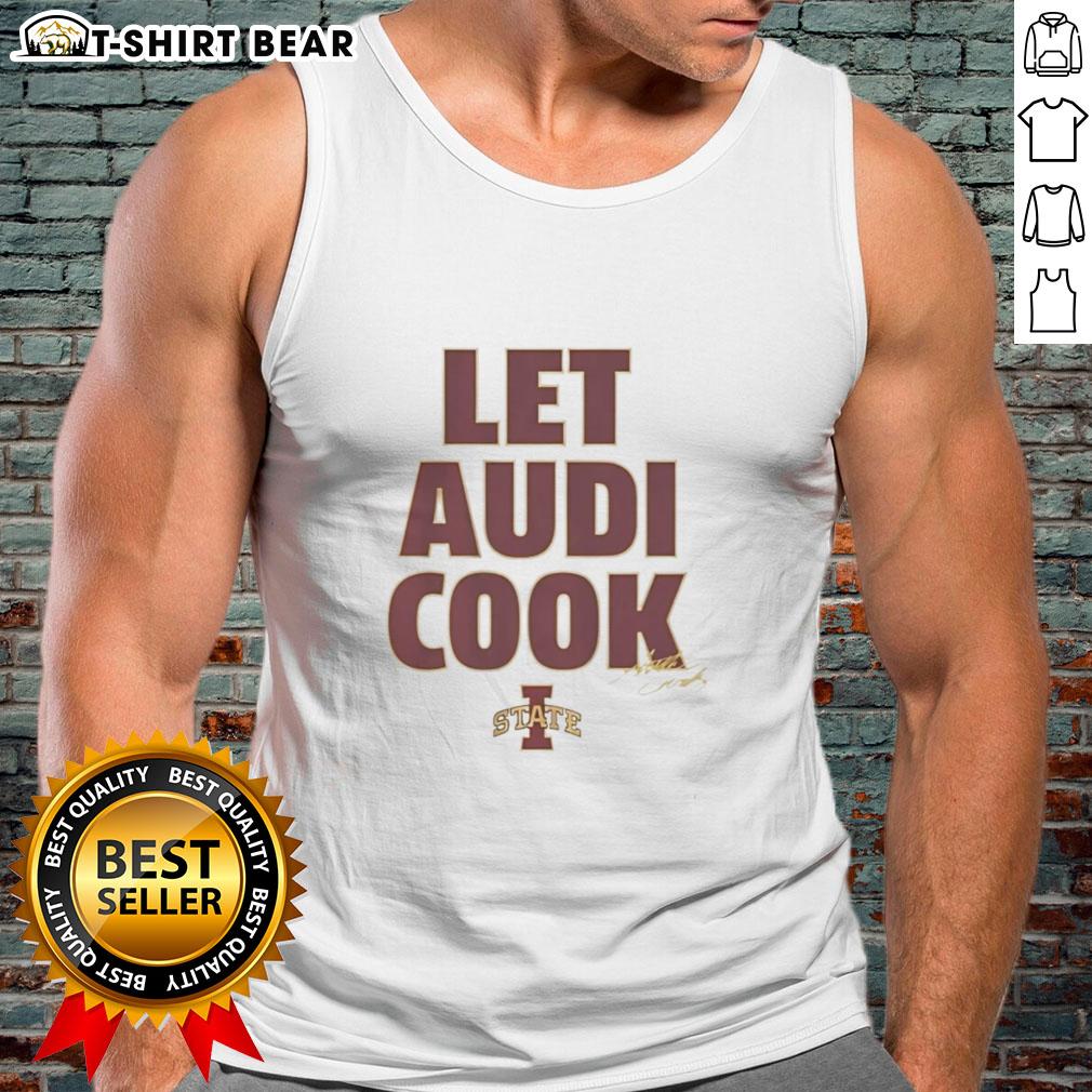 Premium Iowa State Cyclones Let Audi Cook tank top featuring vibrant team colors and stylish design for fans.