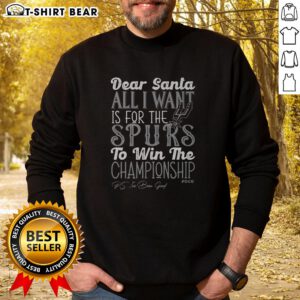 Premium San Antonio Spurs All I Want Sweatshirt in black, featuring team logo and stylish design for fans.