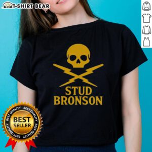 Premium Skull The Peacemakers Brutal Ladies Tee featuring a unique skull design on a stylish women's t-shirt.