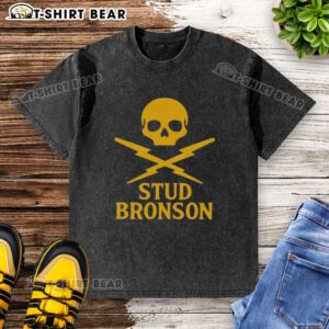 Premium Skull The Peacemakers Brutal Washed T-Shirt featuring a unique skull design on a stylish casual tee.