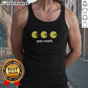 Pretty Pac Math Stuart Bloom tank top featuring vibrant colors and playful design, perfect for math enthusiasts.