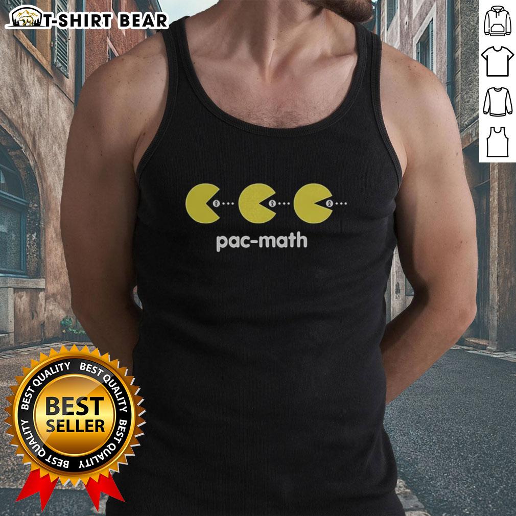 Pretty Pac Math Stuart Bloom tank top featuring vibrant colors and playful design, perfect for math enthusiasts.