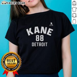 Pretty Patrick Kane Detroit Red Wings ice hockey ladies tee featuring name and number 88 design.