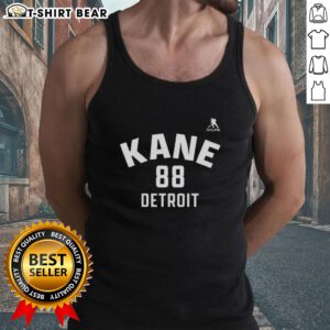 Stylish Patrick Kane Detroit Red Wings tank top featuring name and number 88, perfect for ice hockey fans.