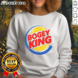 Top Bogey King Burger King logo sweatshirt featuring a stylish design for fans of fast food fashion.