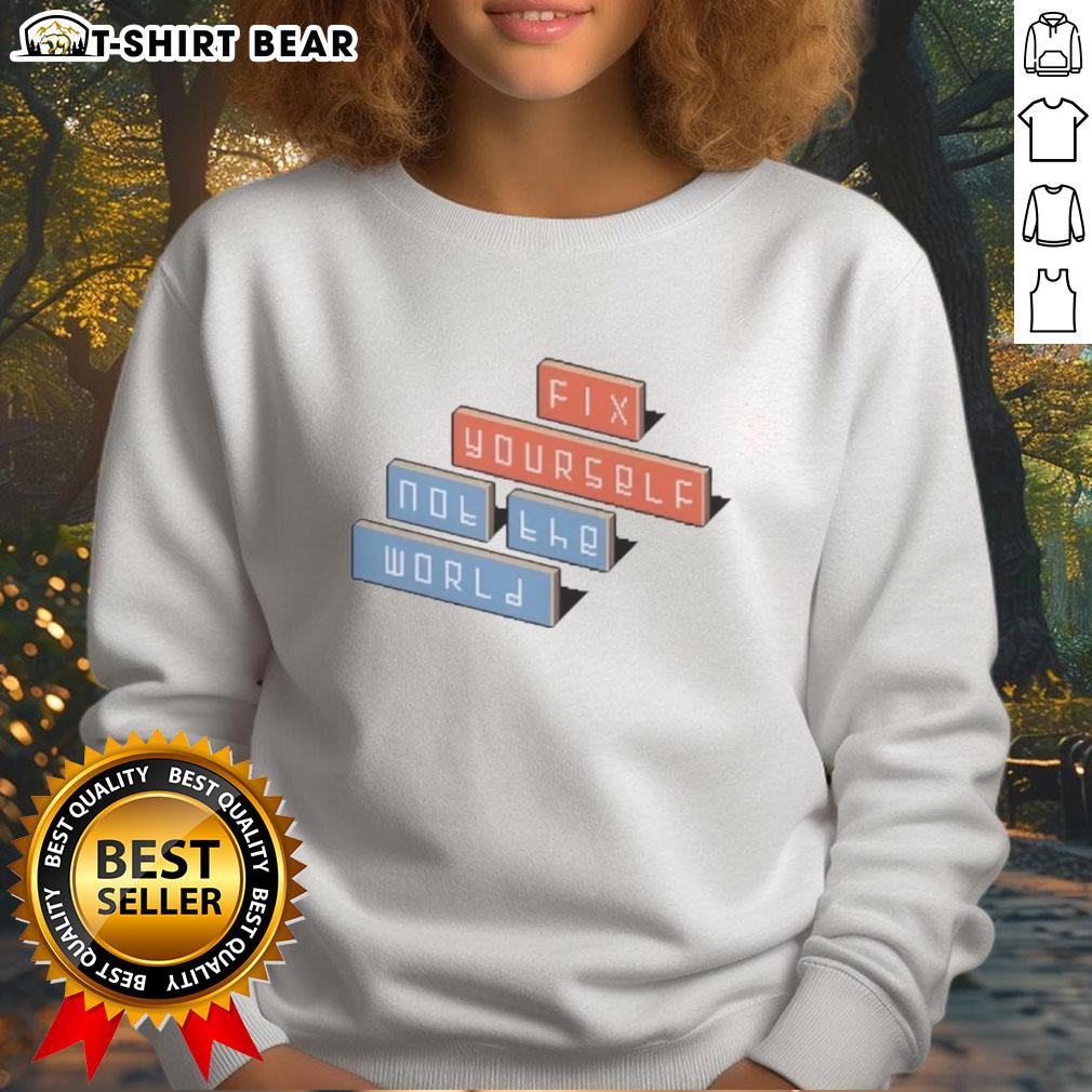 Cozy Top Fix Yourself 847 World Sweatshirt in vibrant colors, perfect for casual wear and stylish comfort.
