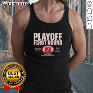 Alabama Crimson Tide 2025 CFP Winner tank top, showcasing team pride for top playoff first-round fans.