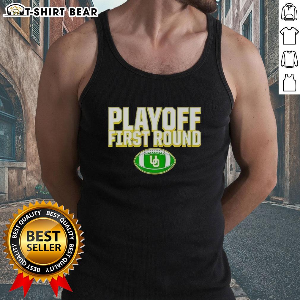 2025 CFP Winner Oregon Ducks tank top, featuring vibrant design, perfect for playoff fans and summer sportswear.