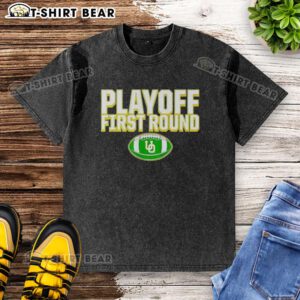 Top Playoff First Round Oregon Ducks 2025 CFP Winner washed t-shirt, featuring bold team graphics and a relaxed fit.