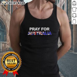 Top Pray For Bondi Australia Letter Flag Tank Top in vibrant colors, perfect for beachwear and summer fashion.