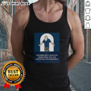 Cartoon tank top featuring 'Top Promise Me A Million Times' slogan, perfect for casual summer wear.