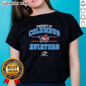 Columbus Aviators UFL logo on a stylish ladies tee, perfect for fans and supporters of the team.