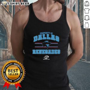 Dallas Renegades UFL logo tank top showcasing vibrant design and team spirit for fans of the UFL.