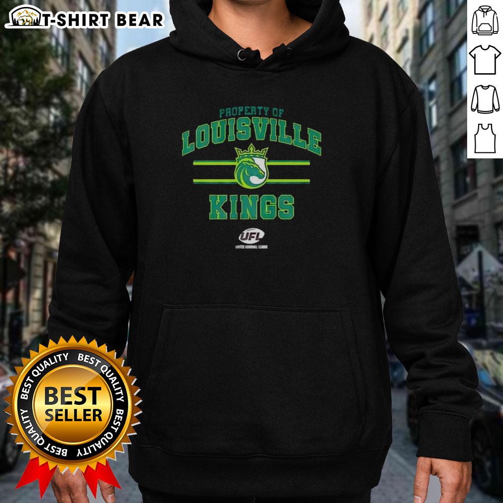 Louisville Kings UFL logo hoodie showcasing top property design for sports fans and team enthusiasts.