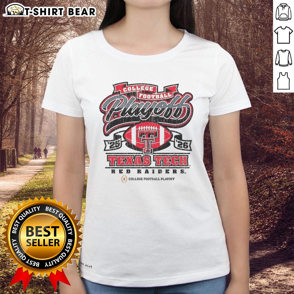 Top Texas Tech Red Raiders College Football Playoff 2025-2026 ladies tee showcasing team pride and style.
