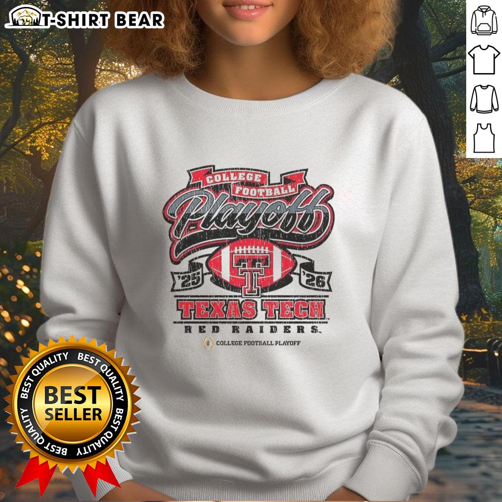 Top Texas Tech Red Raiders college football playoff 2025-2026 sweatshirt featuring team colors and logo.