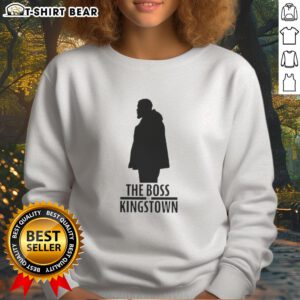 Top The Boss Of Kingstown sweatshirt featuring bold graphics, perfect for fans of the hit TV series.