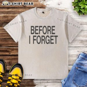 The Kid Laroi Before I Forget washed t-shirt featuring a stylish graphic design and trendy fit.
