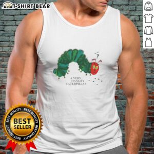 Awesome A Very Hangry Caterpillar tank top featuring a colorful caterpillar graphic on a stylish design.