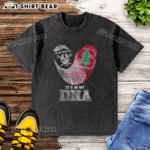 Awesome Fingerprints Las Vegas Raiders x Stanford Cardinal t-shirt design showcasing team spirit and DNA-inspired graphics.