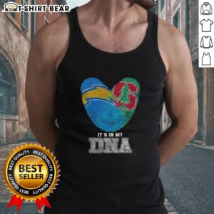 Awesome Fingerprints Los Angeles Chargers X Stanford Cardinal tank top showcasing vibrant DNA design and team pride.