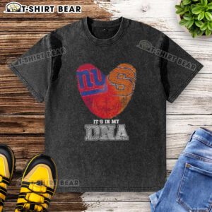 Awesome Fingerprints New York Giants x Syracuse Orange T-shirt featuring DNA design, perfect for sports fans.