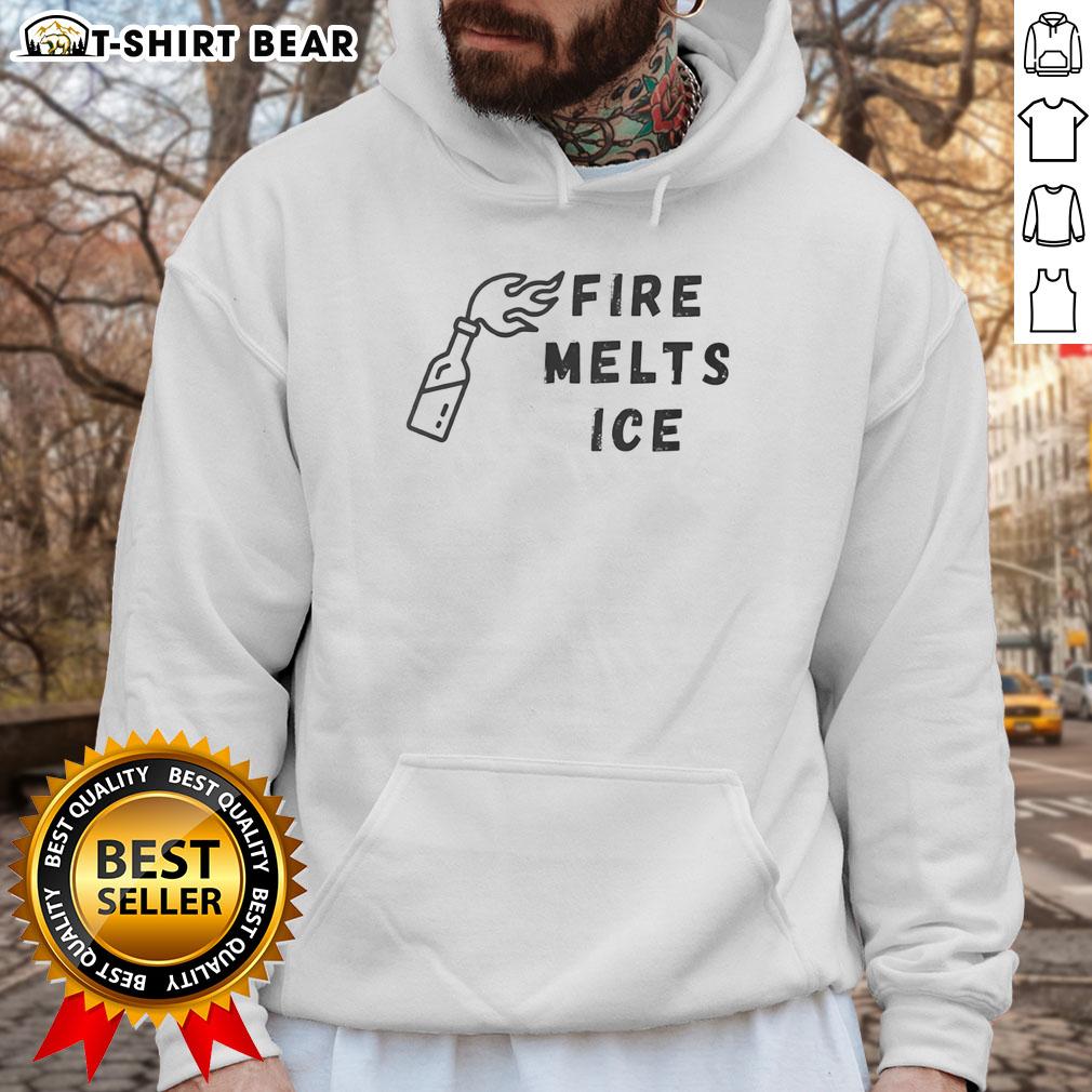 Awesome Fire Melts Ice Hoodie featuring a vibrant design of flames and ice for a stylish and unique look.