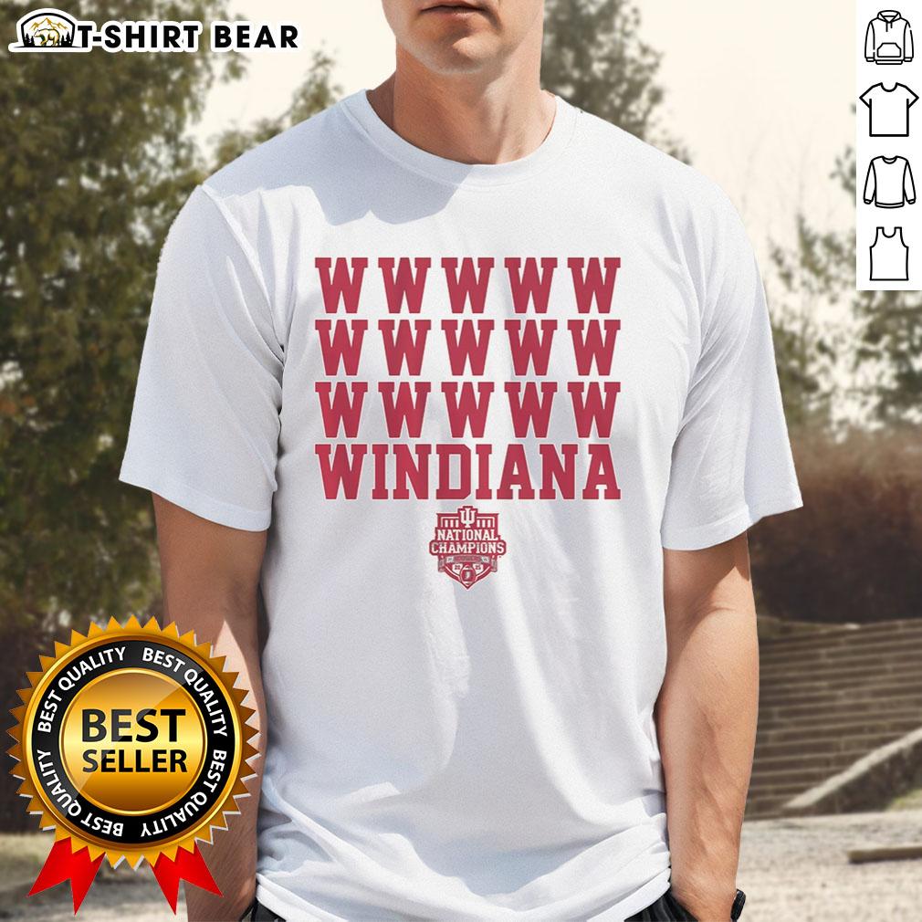 Alt Text: Awesome Indiana Football Windiana 2025 National Champions T-Shirt featuring bold graphics and team colors.