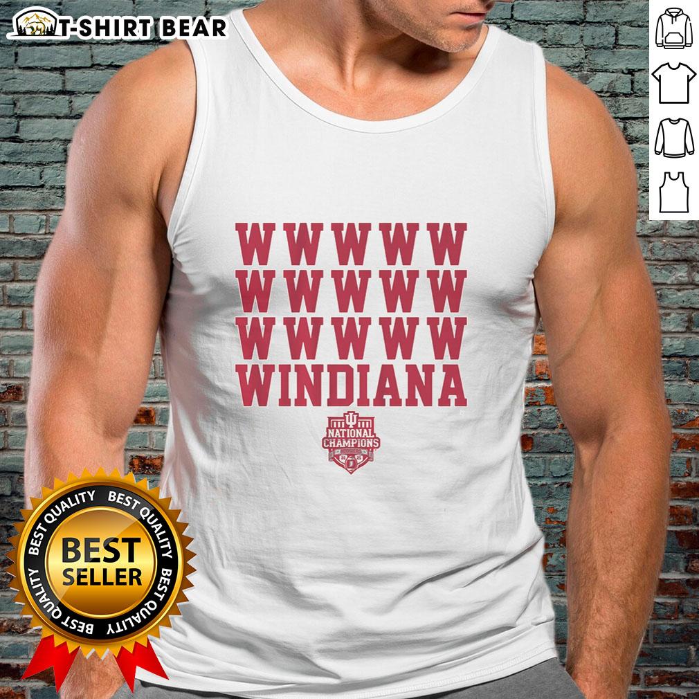 Awesome Indiana Football Windiana 2025 National Champions tank top featuring bold graphics and vibrant colors.