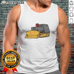 Awesome Killdozer modified bulldozer tank top showing a powerful bulldozer design, perfect for fans of heavy machinery.