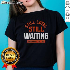 Awesome Cincinnati Football 'Til I Die' Ladies Tee showcasing loyalty and team spirit in vibrant design.