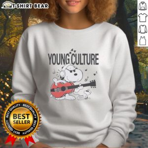 Awesome Young Culture Snoopy Drift Streetwear Sweatshirt featuring vibrant colors and trendy design for casual wear.