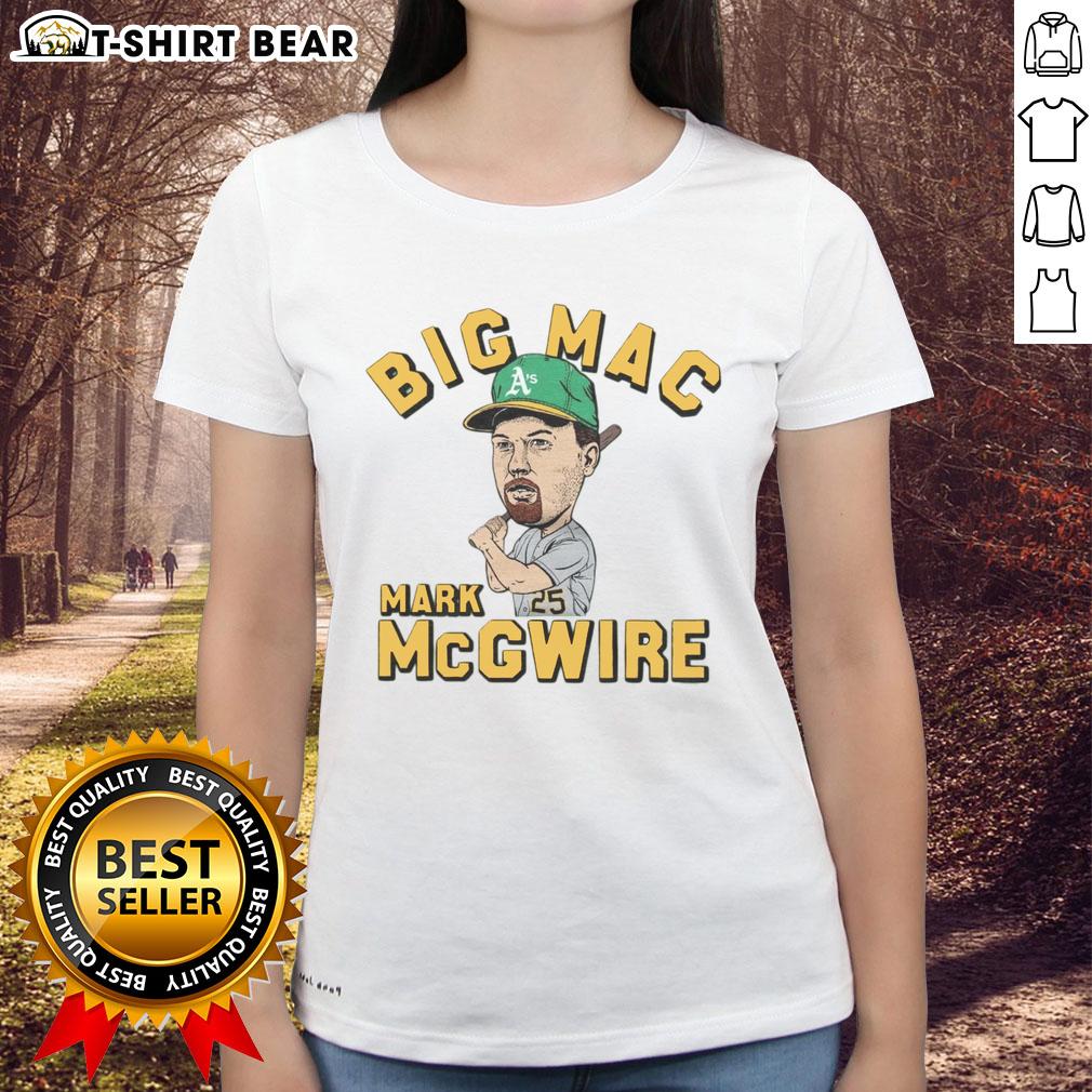 Good Athletics Mark McGwire Big Mac Ladies Tee featuring a stylish design for baseball fans and sports enthusiasts.