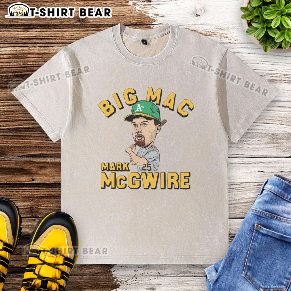 Good Athletics Mark McGwire Big Mac washed t-shirt featuring classic baseball graphics for fans and collectors.